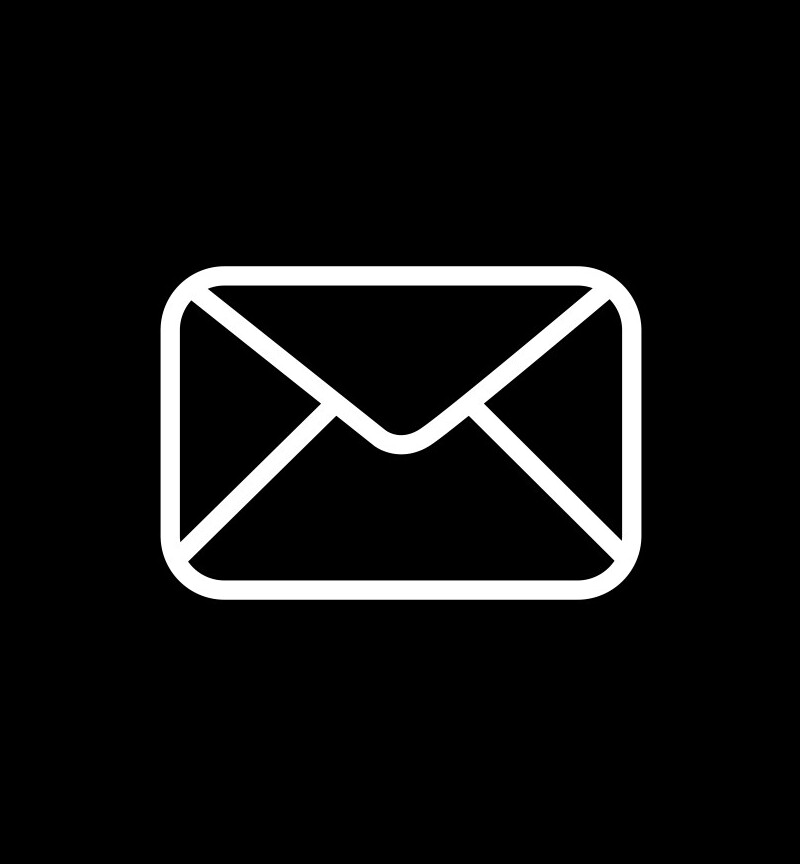 email line icon on black background flat vector 25959623 2