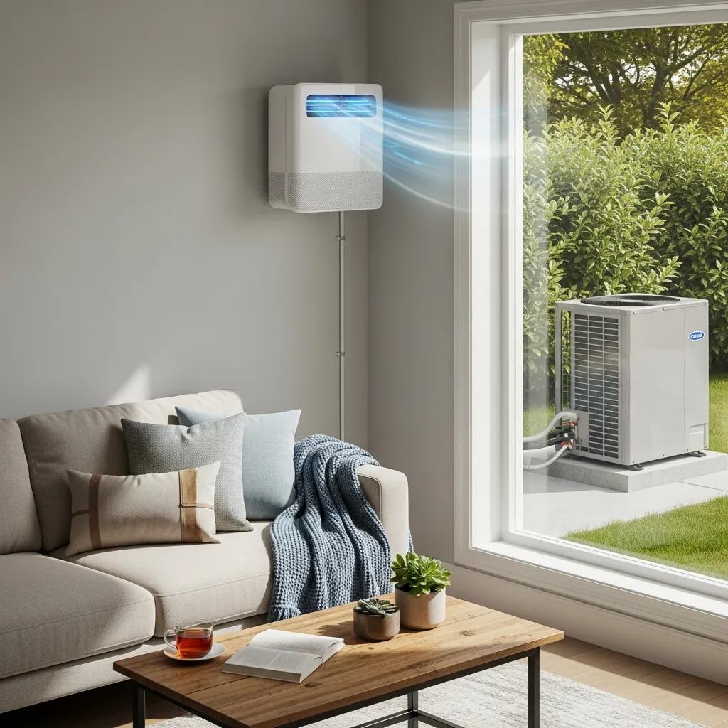 Energy Efficient HVAC Systems & Solutions Ductless mini-split units mounted in a living area to provide zoned heating and cooling